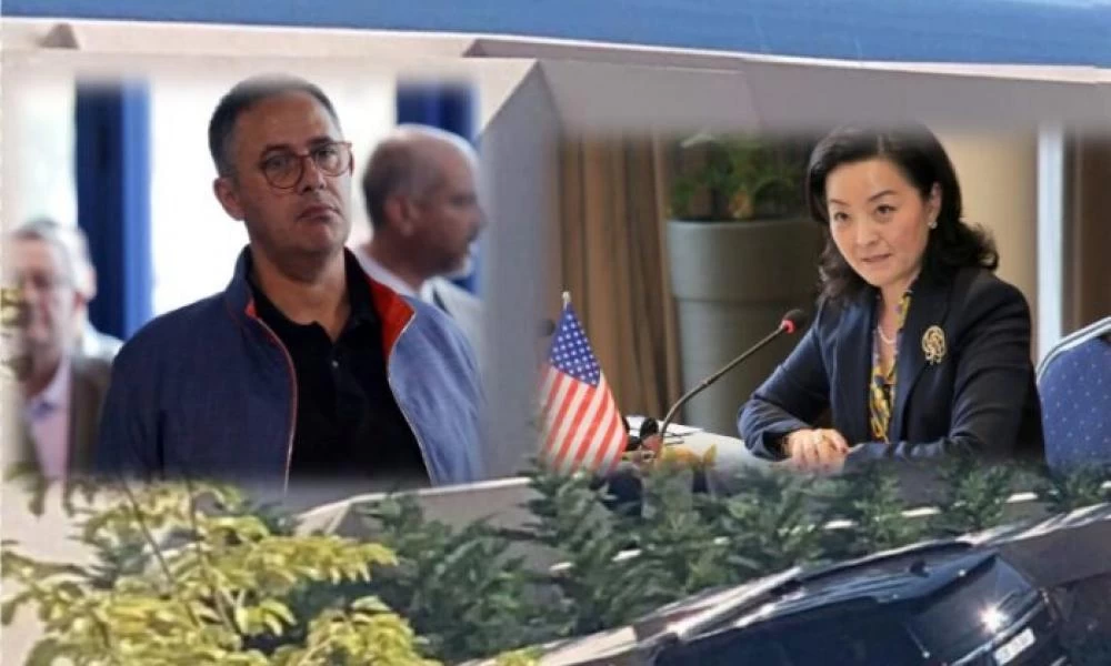 Η Πρέσβης των ΗΠΑ στην Αλβανία με τον μεγαλύτερο καταπατητή της Χιμάρας